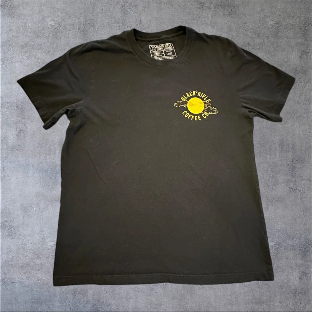 Black Rifle Coffee Company Boston Tea Party Graphic T-Shirt Mens Large Black - Picture 1 of 8